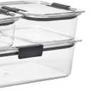 Rubbermaid Brilliance Food Storage Containers, Set of 5 (10 Pieces), BPA-Free, Leak-Proof, Clear