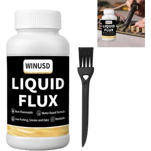 Liquid Solder Flux(200 ml/8 Oz.) | Water-Based No-Clean Liquid Flux for Soldering Electronics | Lead-Free Liquid Solder for SMD/BGA/IC/PCB Repairing, Stained Glass Repair Solder Work | Soldering Tools