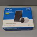 Tapo SolarCam 1080p Outdoor Wireless Security Camera - Battery Power with Solar, Person Detection, Subscription-Free Local Storage or Optional Cloud, Works with Alexa & Google Assistant, C402 KIT (White)