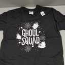 Halloween Black T-shirt with a ghost print, M