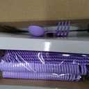WDF 160 Piece Purple Plastic Silverware - Heavy Duty Purple Silverware Includes 80 Forks, 40 Spoons, 40 Knives, Lavender Plastic Utensils Perfect for Wedding, Party