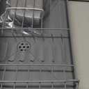 Kitsure Dish Drying Rack - Compact Dish Rack with Utensil Holder & Adjustable Water Outlet, Rust-Proof & Scratch-Resistant Drying Rack for Kitchen, 14.5" x 12.0" x 4.0", Grey (Gray)