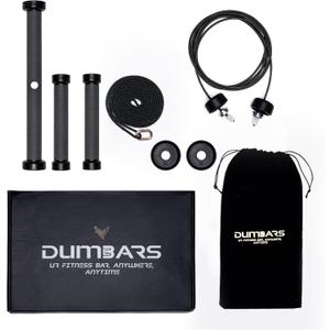 Modular Fitness Bar  6-in-1 Portable Home Gym System for Clubbell, Mace, Forearm Training, Jump Rope, Dumbbell & Barbell | Adjustable Weight Bar for Strength, Posture & Full Body Workouts