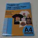 TECKWRAP Printable Heat Transfer Paper for T-Shirts Heat Press 8.3" X 11.7"?12 Sheets Matte Printable Heat Transfer Vinyl for Inkjet Printer, Iron on Transfer Paper for Both Light and Dark Fabric