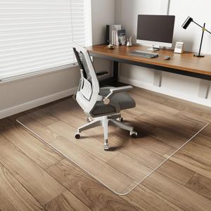 YSAGi Office Chair Mat for Hardwood Floor48"X48" Non-Slip Computer Chair MatDesk Floor MatEasy Glide Office Floor Mats for Rolling Chairs Clear Floor Mat for Office Home Chair