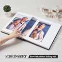 Pssoss Photo Album 8x10 with Writing Space Linen Cover 8x10 Photo Album Book Holds 30 Photos Ideal for Wedding Theme-Album and Baby Photo Albums (Beige,30 Pockets)