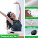 Car Headrest and Lumbar Support Pillow Set,1 Piece, Neck & Back Support for Driver/Passenger Seat, Comfortable & Breathable, Relieves Neck & Back Pain, Ideal for Long Drives-White