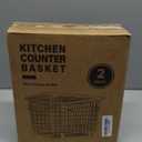 Wire Storage Basket for Kitchen Pantry: GGIU Stackable Kitchen Counter Organizers - Wire Organizing Bin for Produce Vegetable Potato and Onion Black