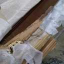 NTC Lupin Wooden Bed Frame with Headboard and Natural Rattan, Solid Oak/Rubber Wood Foundation with Silent Slats, 1000 Lb Capacity, Effortless Assembly (Natural Cane - Dark Walnut, King)