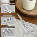 Kitchen Shears All Purpose Heavy Duty Poultry Shears, Ultra Sharp Japanese Meat Scissors, Dishwasher cleaning Safe tainless Steel Comfort Grip Handle Kitchen Scissors for Food, Chicken Bones, Turkey