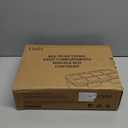 MaMix Snackle Box Container,Leak-Proof Snack Box 8 Compartment Divided Serving Tray with Lid, Dishwasher Safe Food Containers for Fruit Candy Snack Nuts Veggie Party (2 PACK) (BEIGE+PINK)