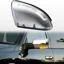 fitfoyo Front Mirror Turn Signal Puddle Light for Dodge Ram 1500 20092018, for Ram 2500 3500 20102018, Side Marker LED Light Lamp Assembly for Ram Replace 68064949AA/48AA (Left + Right Side)