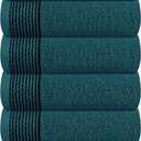 Belizzi Home Ultra Soft Cotton 6 -Piece Hand Towel Set 16x24 Inch, Ideal for use in Bathroom, Kitchen, Gym, Spa & General Cleaning, Compact & Lightweight Multi Purpose Hand Towels - Teal