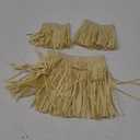 SATINIOR 3 Pcs Scarecrow Costume Set Wizard Scarecrow Costume with Hat for Adults Halloween Dress up Accessories