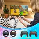 JoyHood 15 in 1 Accessories Kit Compatible with Switch2, Family Accessories Bundle for Switch2 with Storage Bag, Steering Wheel, Controller Grips, Screen Protector, Game Card Case
