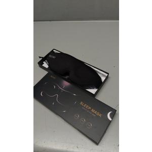 MZOO Luxury Sleep Eye Mask for Side Sleeper Men Women, Zero Eye Pressure 3D Sleeping Mask, Light Blocking Patented Design Night Blindfold, Soft Eye Shade Cover for Travel, Black