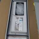 43" Modern LED Ceiling Light Fixture 65W Dimmable with Remote Control Ceiling Lighting, Black Flush Mount Chandelier Ceiling Lamp, for Living Room Dining Room Bedroom