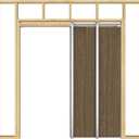 JUBEST 36"x 96" Pocket Door Frame Kit with 220LBS Soft Close Mechanism and Galvanized Steel Studs, Pocket Door Kit for 2x4 Stud Wall, Suitable for Doors Wide 24"-36", Easy to Install