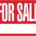 Cosco For Sale Yard Sign Kit 19" x 15" Red and White Corrugated 2 Sided Sign with Stake Outdoor Lawn Sign 1 Count (098534)
