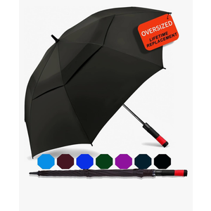 SIEPASA Golf Umbrella Large 62/68/72 Inch Automatic Open Golf Umbrella Extra Large Oversize Double Canopy Vented Umbrella Windproof Waterproof for Men and Women.