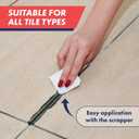 Tile Grout, Repair Kit, Restore & Renew Tile Joints Line, Fast Drying Tile Grout Paint Squeeze Tube for Bathroom Shower Kitchen Floor, Waterproof (8.8 oz, Dark Grey/Anthracite)