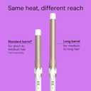 Conair Double Ceramic 1-Inch Long Barrel Curling Iron, 1-Inch Barrel Creates Classic Curls to Loose Waves, Hair Curler for Use on Short, Medium, & Long Hair, White/Rose Gold