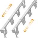 SZJHXIN Stove Gap Filler, Stove Gap Covers Stainless Steel, Adjustable 13.8-27.5 In(2 Pack), Heat Resistant, Gas Stove Side Gap Protector, Silver