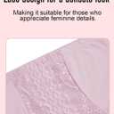 4Pack Women's High Waisted Underwear Moderate Tummy Control Shapewear Panties Stretch Lace Briefs for Women