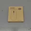 TECKNET Bluetooth Wireless Mouse, Rechargeable Silent Portable Computer Mouse, 6 Adjustable DPI, Dual Mode (Bluetooth 5.2/3.0 and 2.4G USB Receiver) for Laptop, iPad, MacBook, PC, Desktop, Android (silver)