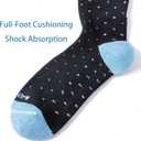 LEVSOX Thicker Bamboo Viscose Compression Socks 20-30 mmHg Cushioned (M)