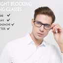 Blue Light Blocking Reading Glasses 4 Pack Computer Readers for Women Men,Anti Glare UV Ray Filter Eyeglasses (5pack-mix, 1.00)