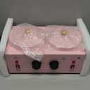 Portable Wax Warmer with Adjustable Temperature and 40 Wax Sticks - Painless Hair Removal for Women and Men (Pink-Double Pots)