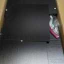 Nightstands Set of 2 with Drawers, Bedside Table Set of 2 with Storage Shelf, Heavy Duty End Side Table for Living Room Bedroom Small Space Sofa Couch, Wood Metal Night Stand, Easy to Assemble, Black