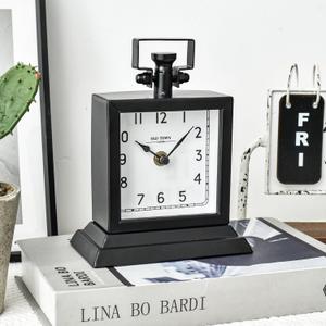 Decorative Mantel Desk Shelf Clock  Mesmerizing Black Small Mantel Clock for Your Mantle or Desk