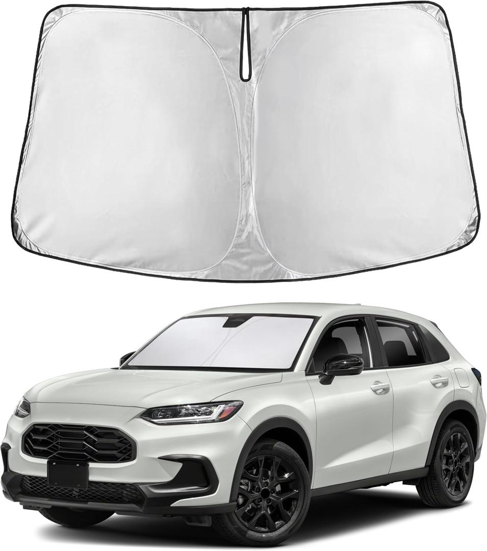 EcoNour Windshield Sunshade Compatible for Honda HRV 2023, 2024, 2025, 2026, Sun Visor for Front Windshield & Window Sun Shade Cover, UV Heat Blocker & Protector, Car Accessories