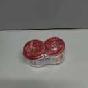 LaRibbons Christmas Wired Ribbon 2.5 inch Double Faced Red HO and Striped Christmas Ribbon for Tree Garland, Wreath Bow, Xmas Crafts Decorations, 2 Rolls 10 Yards Total