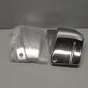 Motorcycle Left & Right Battery Fairing Covers Side Panel Oil Tank Cover for Yamaha V-Star 650 / DragStar 650 / XVS650 / XVS650A Custom Classic (Chrome