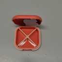 Small Pill Case, Travel Pill Organizer, Small Pill Box, Pill Container for Purse 4 Compartments, Daily Compact Travel Medicine Holder for Vitamins Medication (Pink)