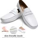 Jousen Men's Loafers Casual Slip On Shoes Soft Penny Loafers for Men Lightweight Driving Boat Shoes, Size 9.5