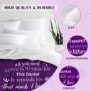 Birthday Gifts for Women - Gifts for Woman Birthday Unique - Happy Bday Decorations for Women - Womens Birth Day Gifts - Bday Gift for Wife Mom Sister Grandma - Purple Birth Day Blanket 50''x60''