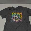 Groovy In My Eight Year Old Era Girl 8th Birthday 8 Yrs Old T-Shirt (Small, Black)