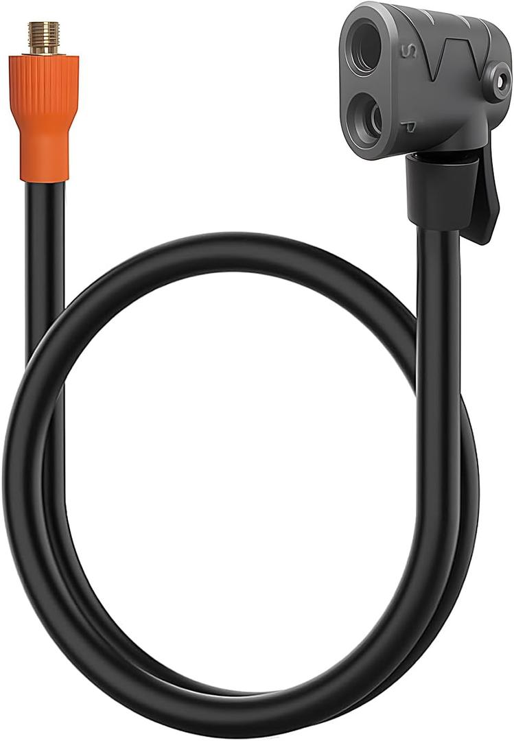 Presta Valve Adapter for Schrader and Presta Valve - 5/16-32UNEF Locking Air Chuck, Compatible with Tire Inflators, Cars, Bikes, Motorcycles (20 Inch)