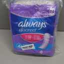 Always Discreet Adult Incontinence Pads for Women, Moderate Absorbency, Long Length, Postpartum Pads, 54 Count