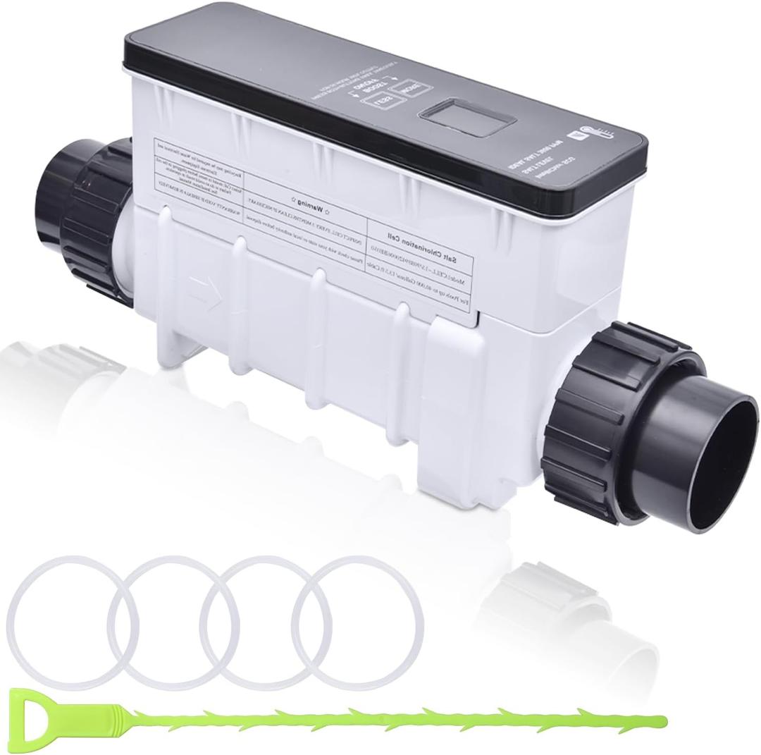 EC-520554 IC20 Salt Cell Chlorinator Generator Compatible with Pentair Intellichlor 520554 Saltwater Up to 20,000 Gallons In-Ground Swimming Pools Water Automation System