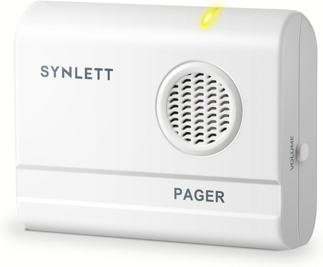 Portable Caregiver Pager Replacement Receiver ONLY Accessory Simple Alert System - (Call Button and Other accesories NOT Included) Must BE PAIRED to Component to Function