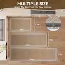 Kitchen Mat Non Slip, Washable Kitchen Rugs, Absorbent Kitchen Mats for Floor, Rubber Backing Soft Standing Floor Mat Runner Rug for Front of Sink, Easy to Clean and Maintain, Brown 17"x59"
