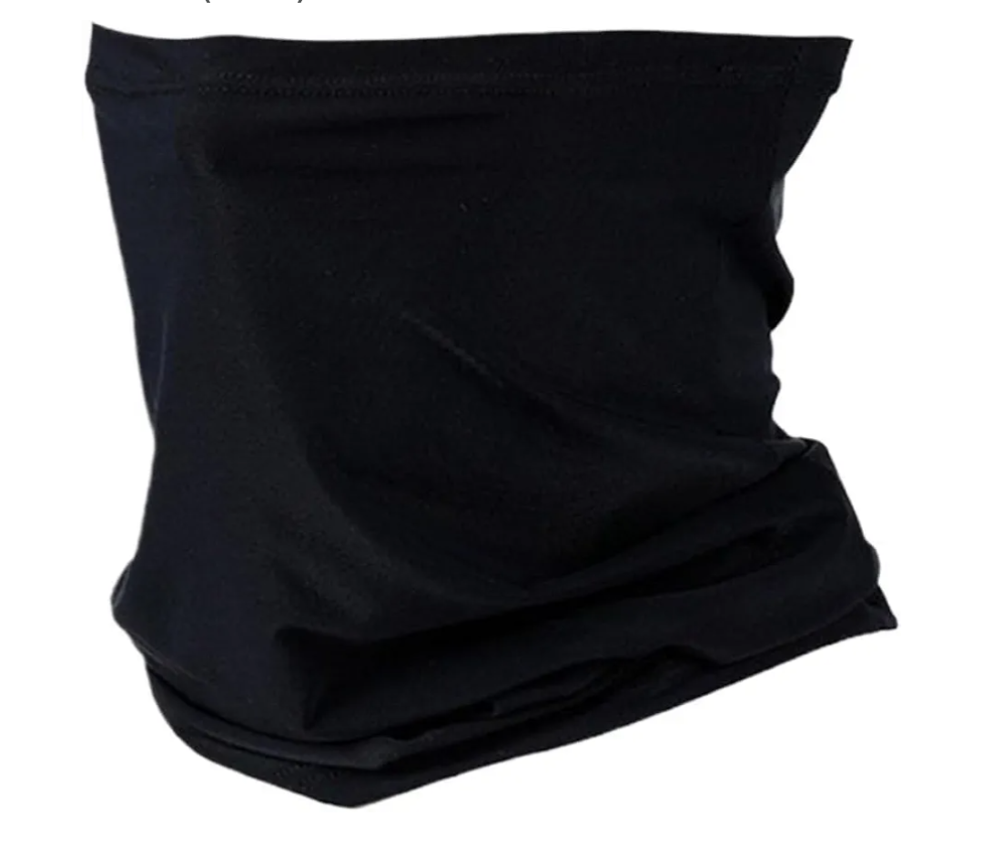 Outdoor Sports Protection Cycling ice Silk mask Balaclava hat Breathable Quick-Drying ice Sense Headscarf(Black), Size M
