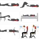 Trapezius Trigger Point Massager, Myofasical Release Neck and Shoulder Pain, Suboccipital Release Tool, Posture Corrector, Relieve Upper Back Pain &Tension Headache