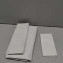 PONY DANCE 100% Blackout Linen Curtain for Door Window, Privacy Room Darkening Drapes, Thermal Insulated French Door Curtain with Tie Back Elegant Home Decoration, 1 Panel, 25 x 72 Inch,Natural