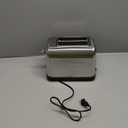 Toaster 2 Slice, Extra Wide Slot Toaster for Bagels, Bread, Waffles, 7 Shade Settings, 4 Main Functions, Removable Crumb Tray, 900 Watts Toasters, Brushed Stainless Steel